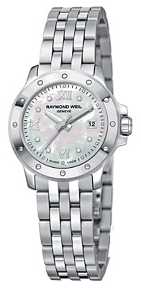 Raymond Weil Tango Battery Operated Quartz Pearl White Ladies Watch 5399-ST-00995 