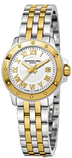Raymond Weil Tango Battery Operated Quartz White Ladies Watch 5399-STP-00308 