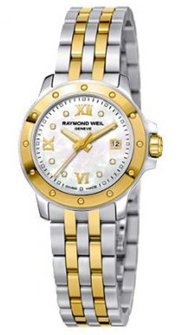 Raymond Weil Tango Battery Operated Quartz Pearl White Ladies Watch 5399-STP-00995 