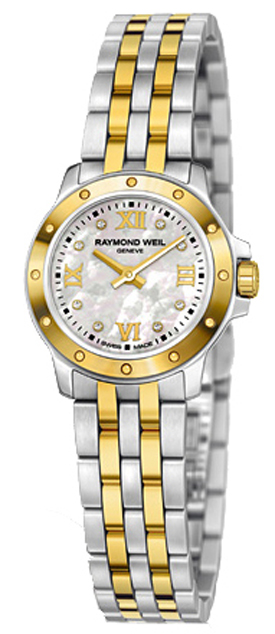 Raymond Weil Tango Battery Operated Quartz Pearl White Ladies Watch 5799-STP-00995 