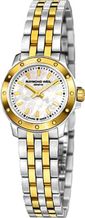 Raymond Weil Tango Battery Operated Quartz Pearl White Ladies Watch 5799-STP-97001 