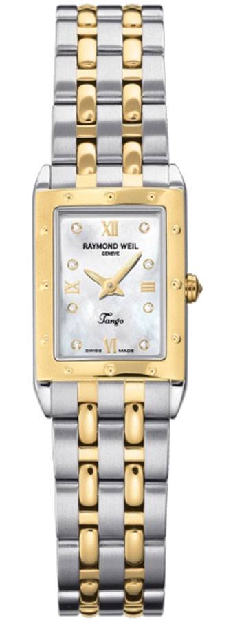Raymond Weil Tango Battery Operated Quartz White Ladies Watch 5971-STP-00995 