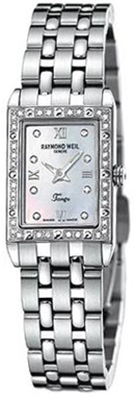 Raymond Weil Tango Battery Operated Quartz Pearl White Ladies Watch 5971-STS-00995 