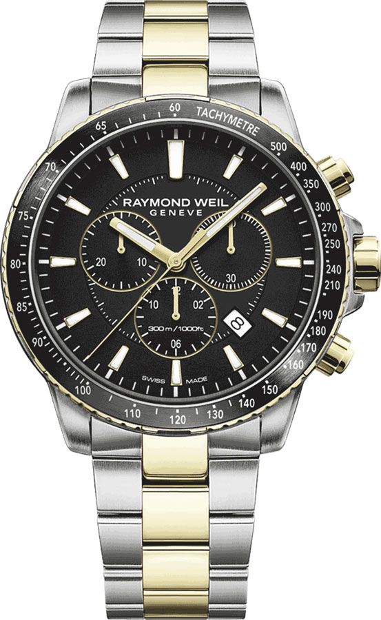 Raymond Weil Tango Battery Operated Quartz Black Mens Watch 8570-SP1-20001 