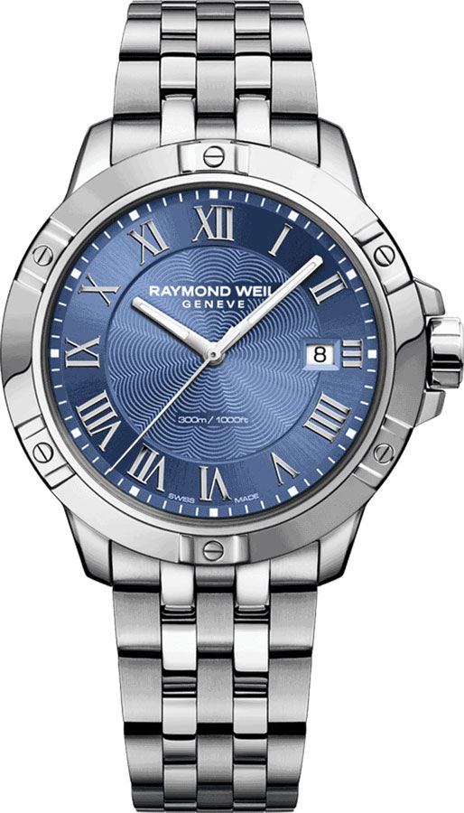Raymond Weil Tango Battery Operated Quartz Blue Mens Watch 8160-ST-00508 