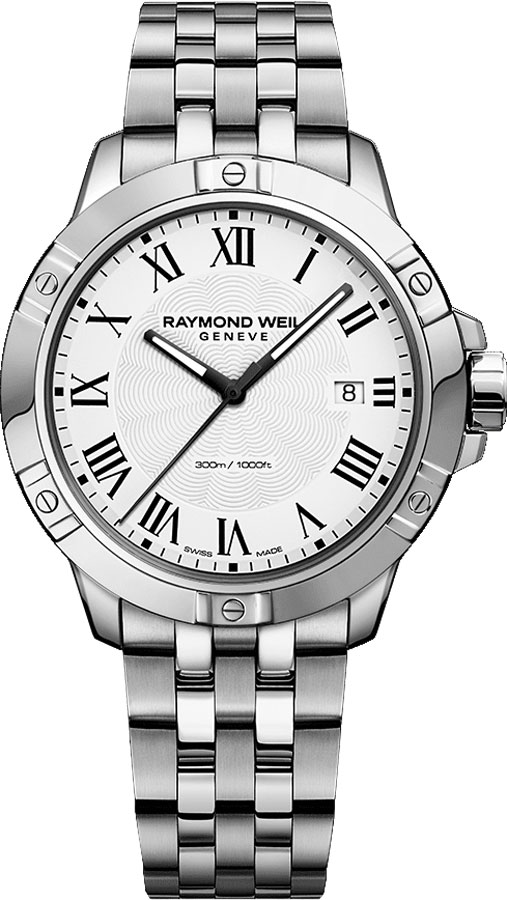 Raymond Weil Tango Battery Operated Quartz White Mens Watch 8160-ST-00300 