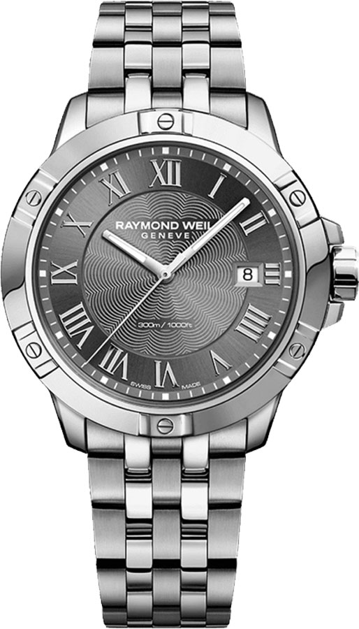 Raymond Weil Tango Battery Operated Quartz Grey Mens Watch 8160-ST-00608 