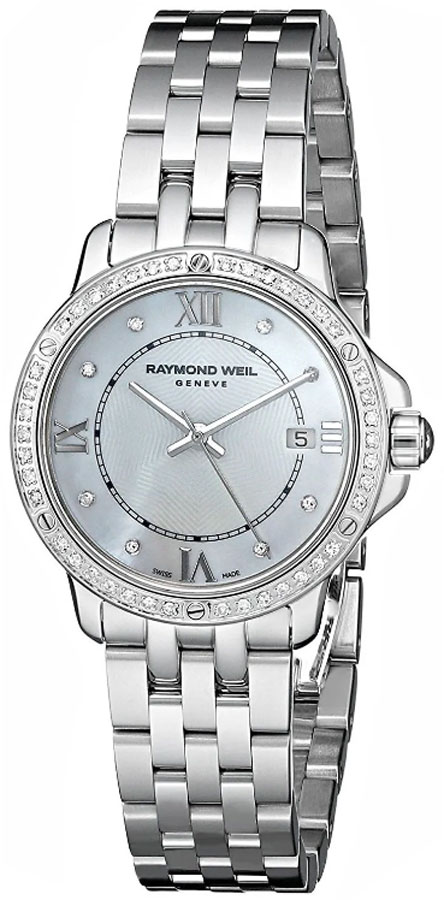Raymond Weil Tango Battery Operated Quartz White Ladies Watch 5391-STS-00995 