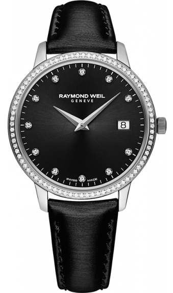 Raymond Weil Toccata Battery Operated Quartz Black Ladies Watch 5388-SLS-20081 