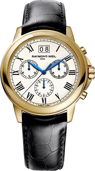 Raymond Weil Tradition Battery Operated Quartz White Mens Watch 4476-PC-00800 