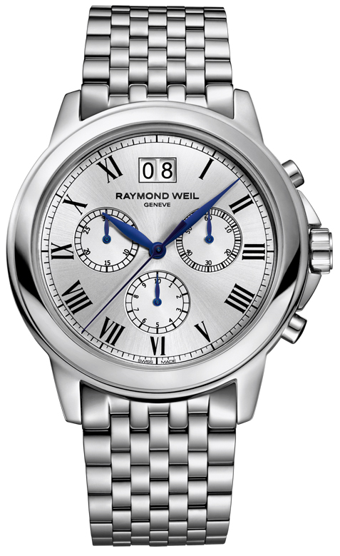 Raymond Weil Tradition Battery Operated Quartz Silver Mens Watch 4476-ST-00650 