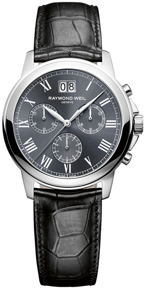 Raymond Weil Tradition Battery Operated Quartz Grey Mens Watch 4476-STC-00600 