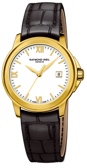 Raymond Weil Tradition Battery Operated Quartz White Ladies Watch 5376-P-00307 