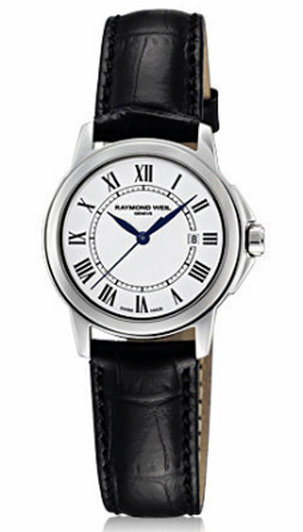 Raymond Weil Tradition Battery Operated Quartz White Ladies Watch 5376-STC-00300 