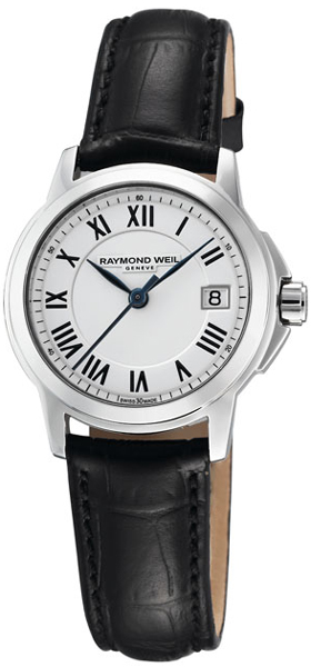 Raymond Weil Tradition Battery Operated Quartz White Ladies Watch 5378-STC-00300 