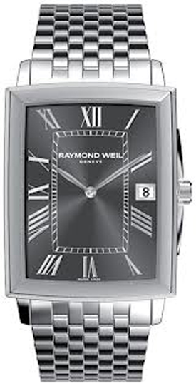 Raymond Weil Tradition Battery Operated Quartz Grey Mens Watch 5456-ST-00608 
