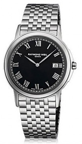 Raymond Weil Tradition Battery Operated Quartz Black Mens Watch 5466-ST-00208 