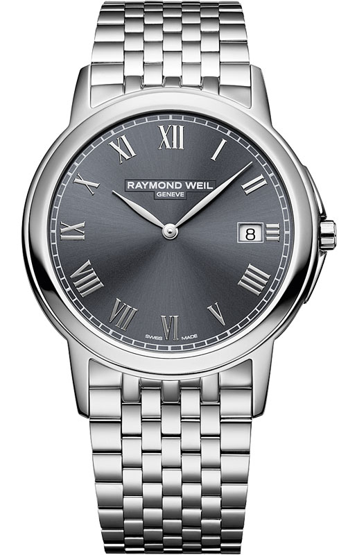 Raymond Weil Tradition Battery Operated Quartz Grey Mens Watch 5466-ST-00608 