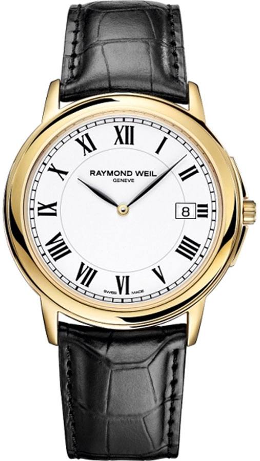 Raymond Weil Tradition Battery Operated Quartz White Mens Watch 54661-PC-00300 