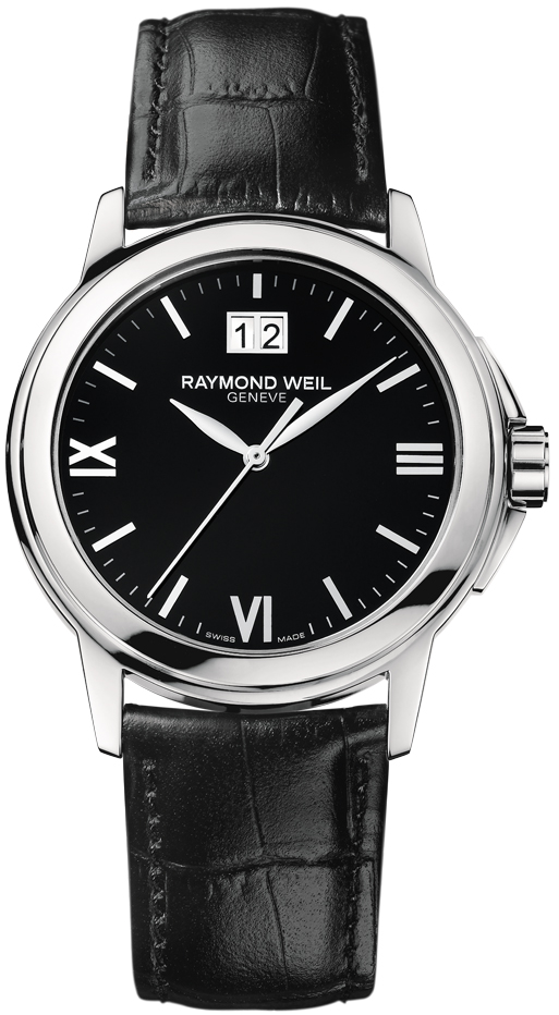 Raymond Weil Tradition Battery Operated Quartz Black Mens Watch 5576-ST-00207 