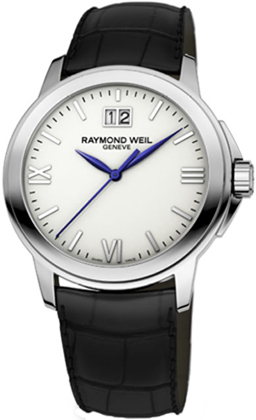Raymond Weil Tradition Battery Operated Quartz Silver Mens Watch 5576-ST-00307 