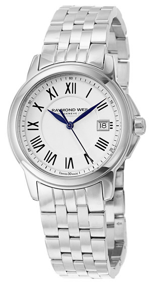 Raymond Weil Tradition Battery Operated Quartz White Mens Watch 5678-ST-00300 