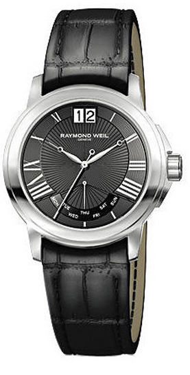 Raymond Weil Tradition Battery Operated Quartz Black Mens Watch 9576-STC-00200 