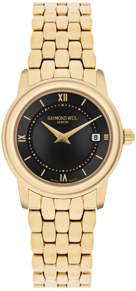 Raymond Weil Tradition Battery Operated Quartz Black Ladies Watch 5398-P-00207 