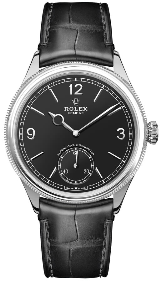 Rolex 1908 Self Winding Automatic Black Mens Watch 52509-0002 