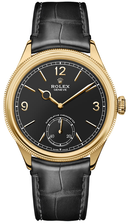 Rolex 1908 Self Winding Automatic Black Mens Watch 52508-0002 