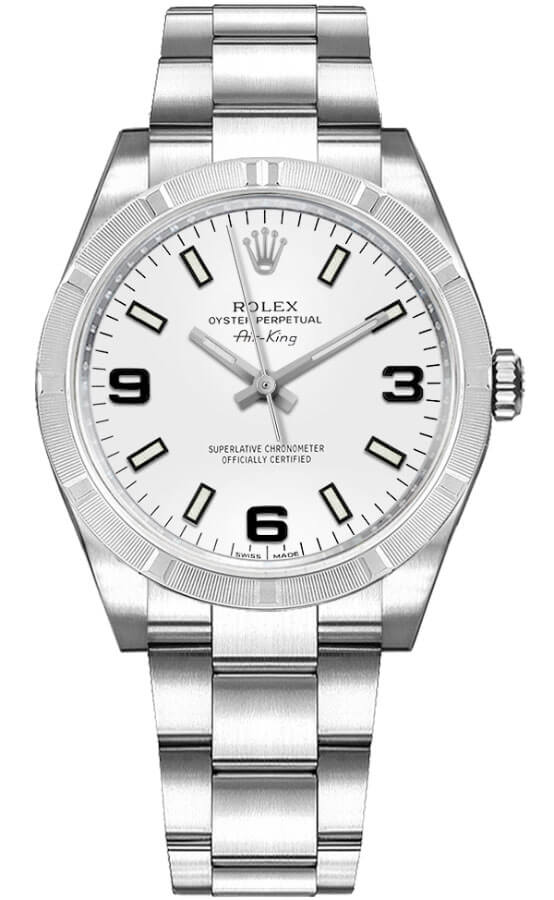 Rolex Oyster Perpetual Self winding Automatic White Ladies Watch 114210-WHTASO 