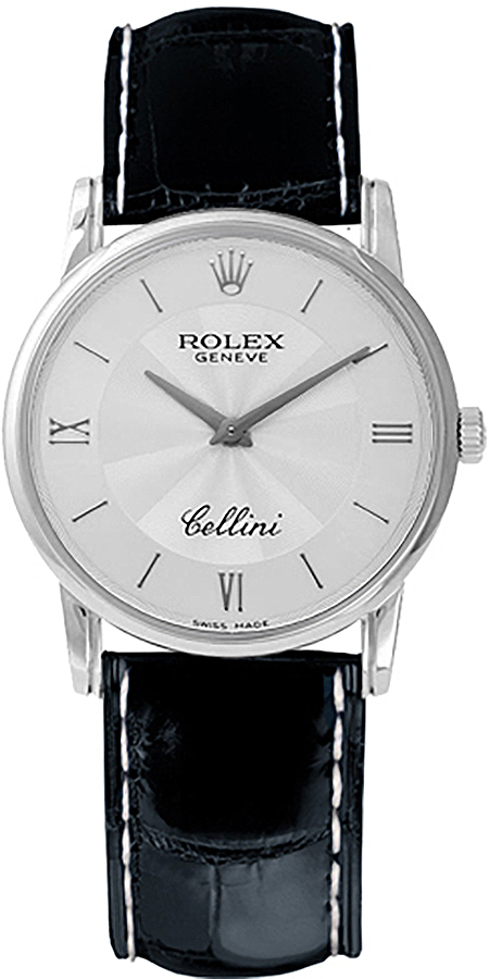 Rolex Cellini Silver Ladies Watch 6111-9 