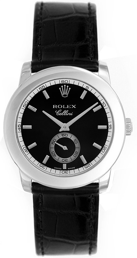 Rolex Cellini Black Watch 5241-6 