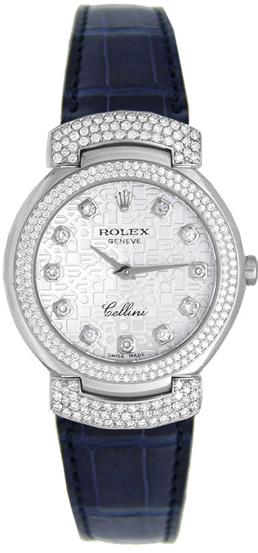 Rolex Cellini Silver Ladies Watch 6673-9 