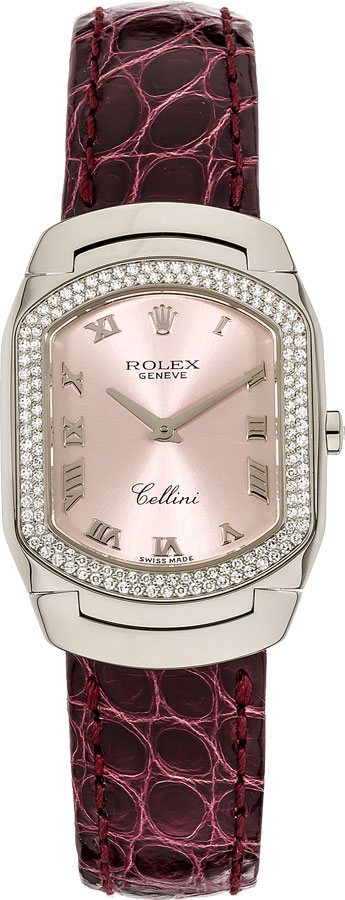 Rolex Cellini White Watch 6691-9-LEATHER 