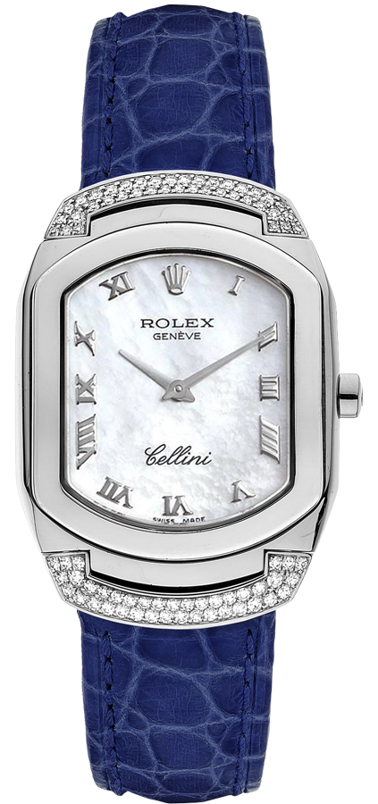 Rolex Cellini Pearl White Ladies Watch 6692-9 