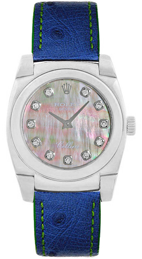 Rolex Cellini Black Ladies Watch 5320-9 