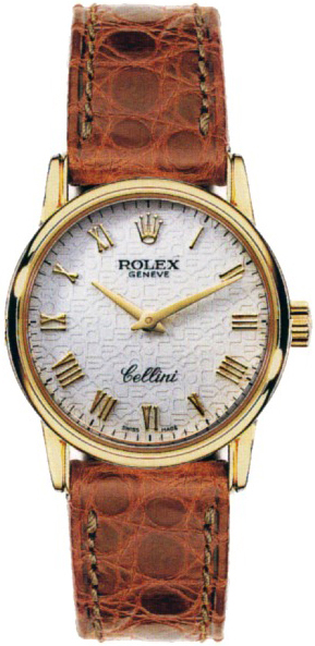 Rolex Cellini Pearl White Ladies Watch 6111-8 