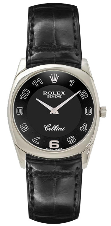 Rolex Cellini Black Ladies Watch 4233-9-BLACK 