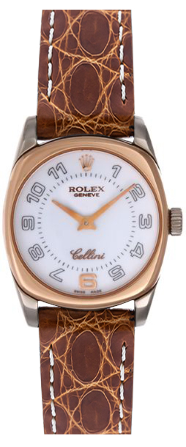 Rolex Cellini White Ladies Watch 6229-9 