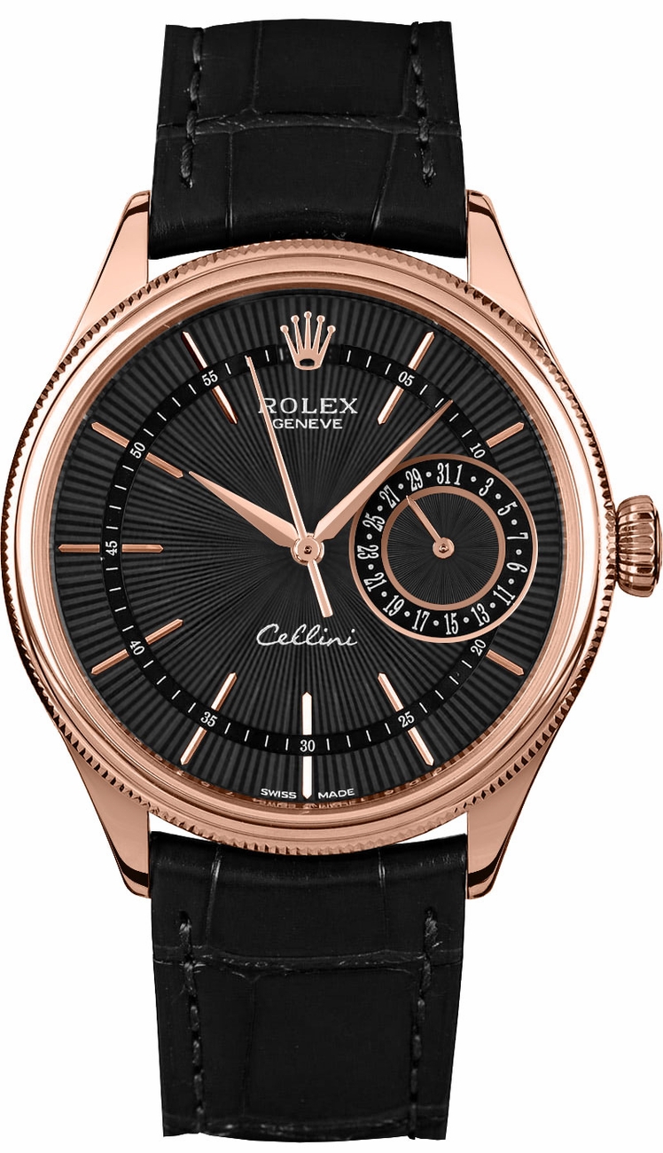 Rolex Cellini Date 18k Everose Gold Automatic Men's Watch 50515 
