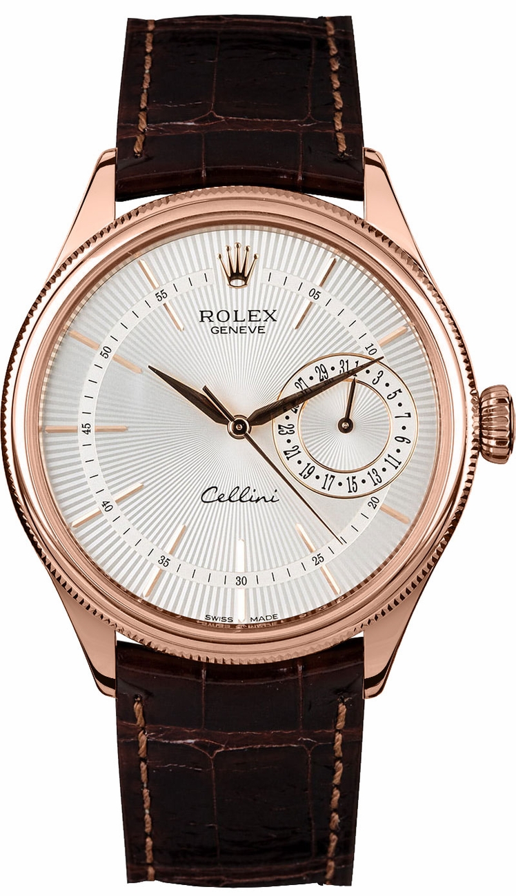 Rolex Cellini Self winding Automatic Silver Mens Watch 50515-SLV 