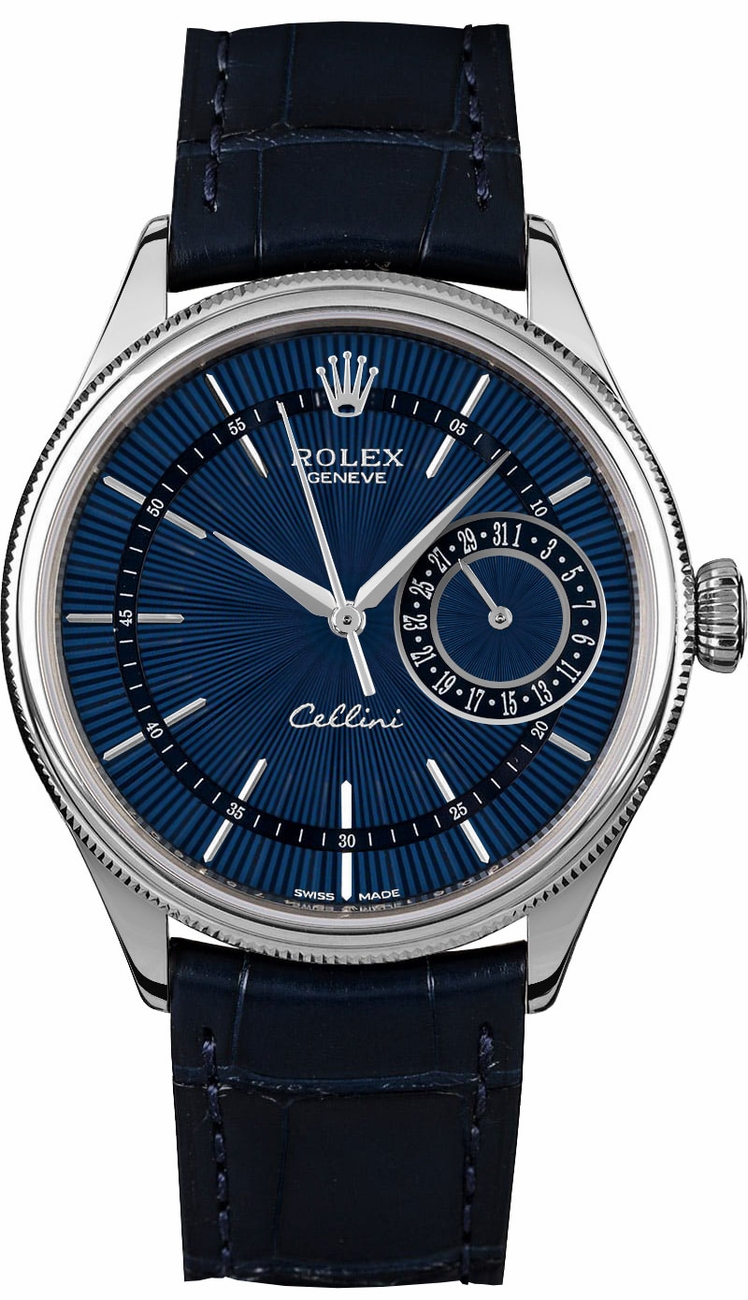 Rolex Cellini Self winding Automatic Blue Mens Watch 50519-0011 