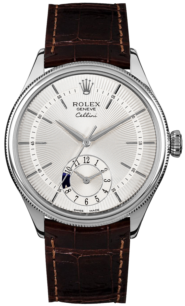 Rolex Cellini Self winding Automatic Silver Mens Watch 50529-SLVB 