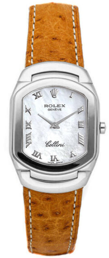 Rolex Cellini Pearl White Watch 6633-9 