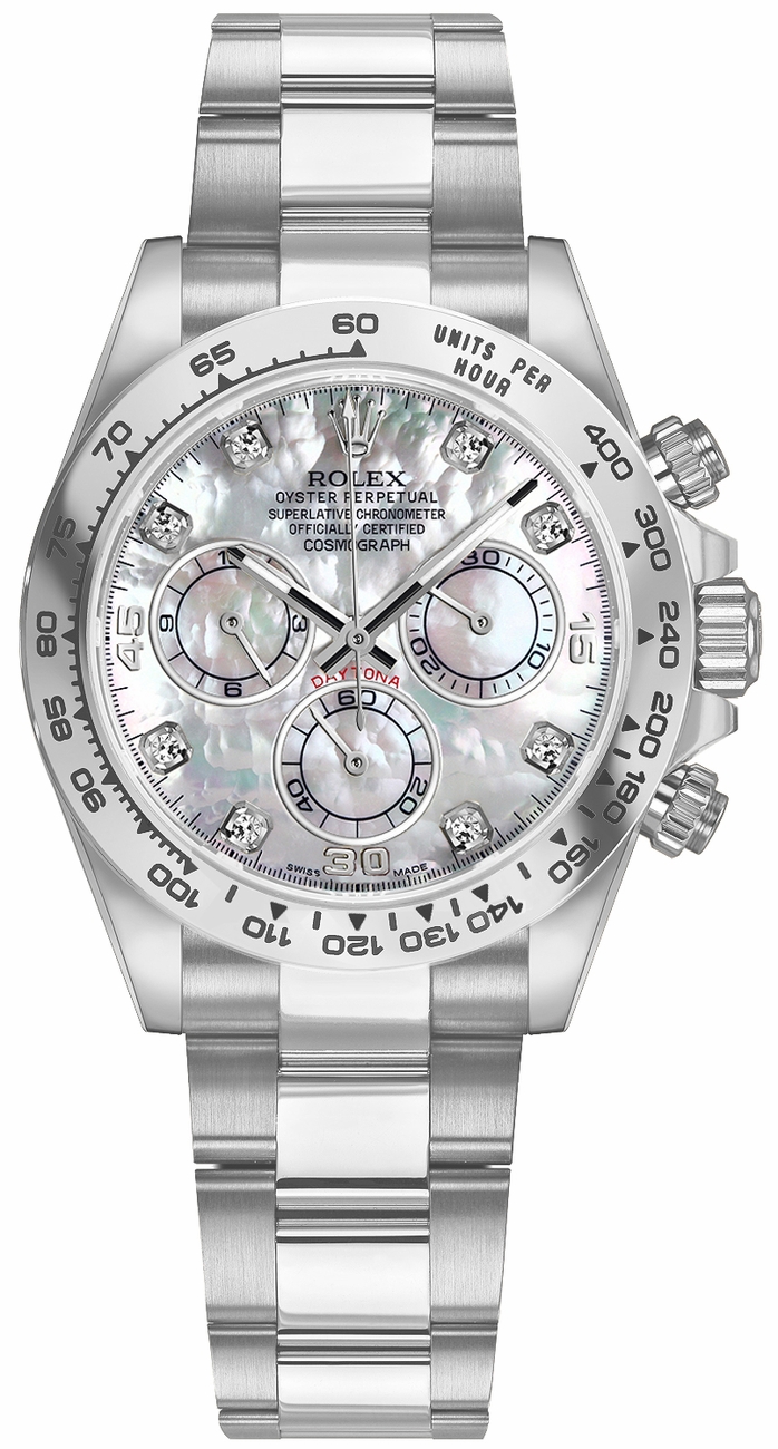 Rolex Cosmograph Daytona Self winding Automatic Pearl White Mens Watch 116509-0064 