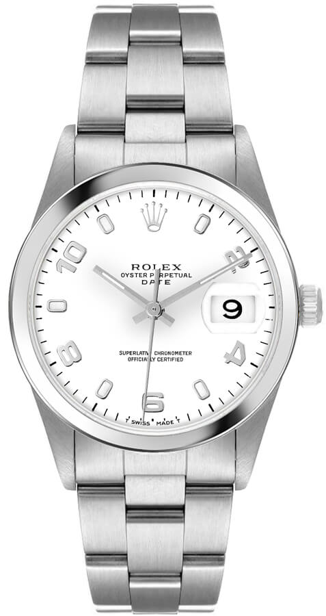 Rolex Oyster Perpetual Self winding Automatic White Mens Watch 15200-WHTASO 