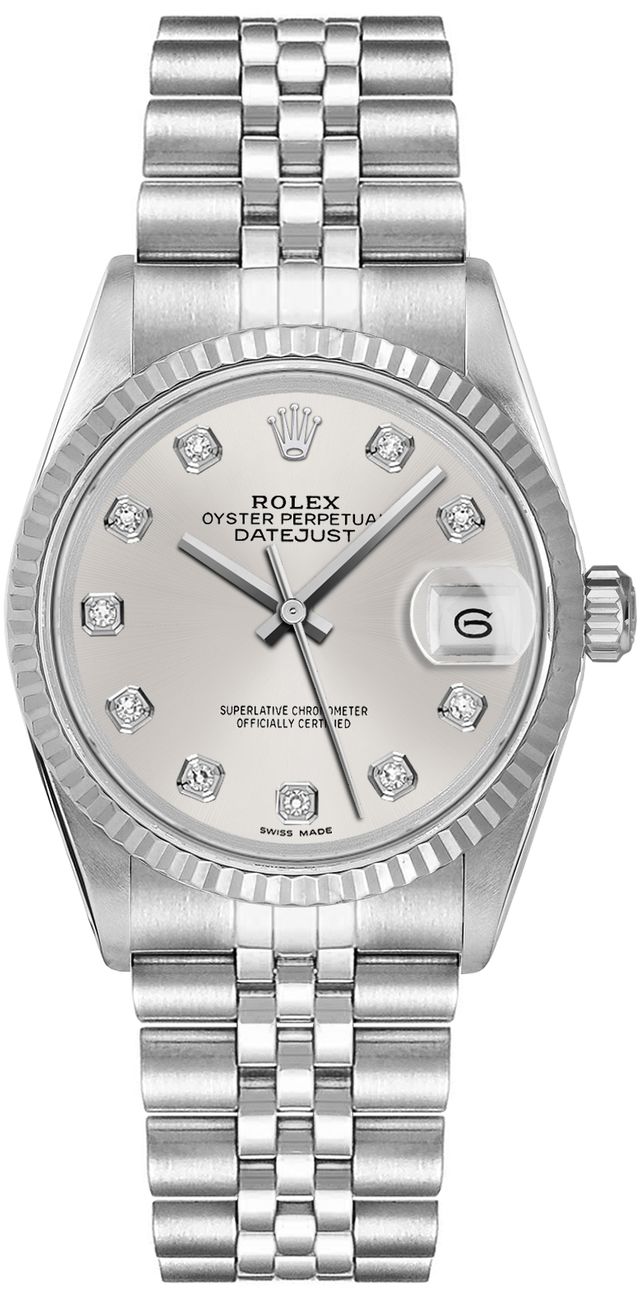 Rolex Datejust Self Winding Automatic Silver Ladies Watch 78274-SLVDJ 