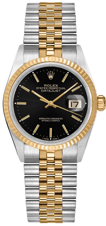 Rolex Datejust Self winding Automatic Black Ladies Watch 68273-BLKSJ 