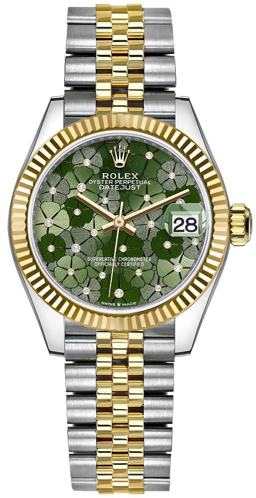 Rolex Datejust Self winding Automatic Green Ladies Watch 278273-0032 